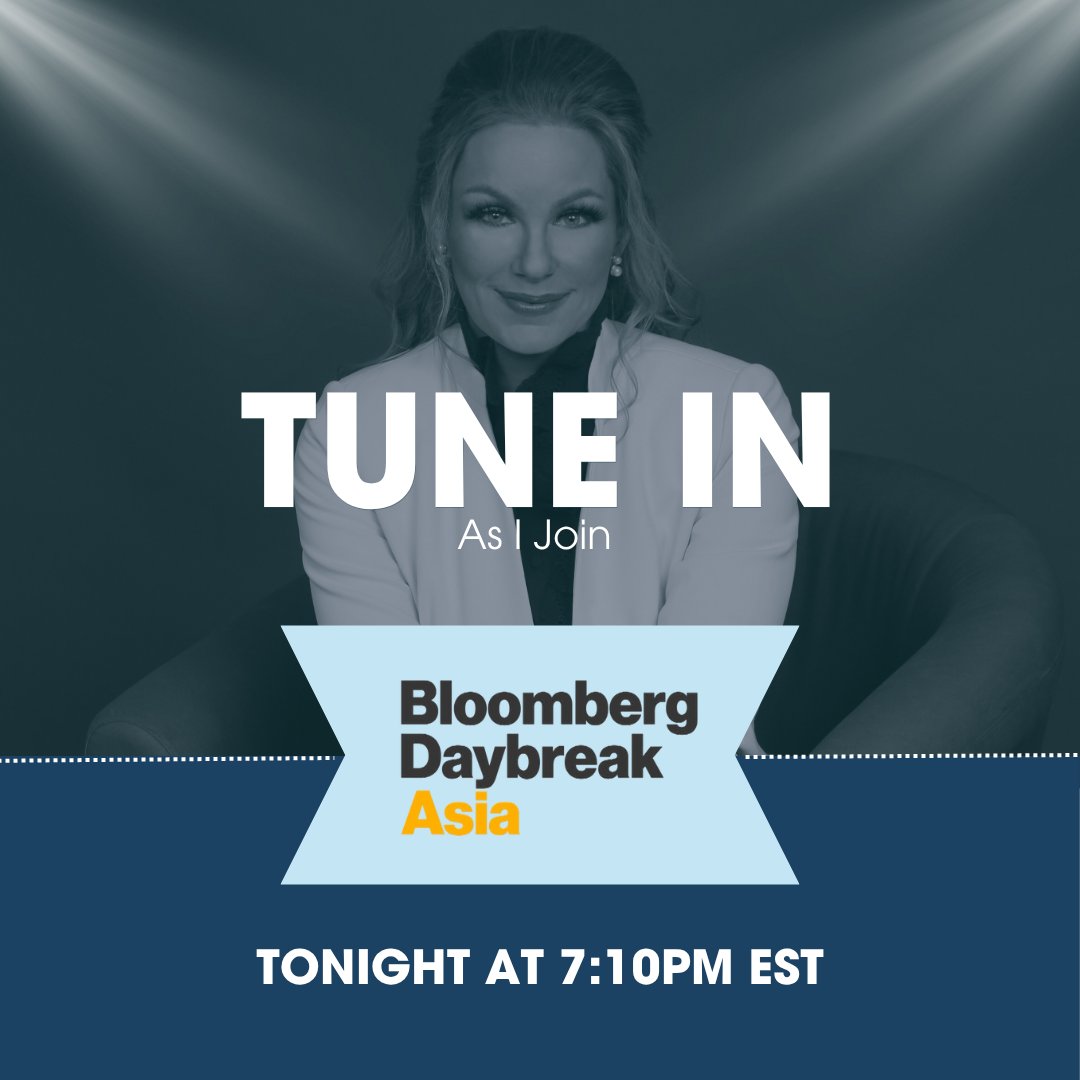 Tune in to Bloomberg Asia tonight at 7:10 PM EST as we dive into markets, geopolitics, and more!