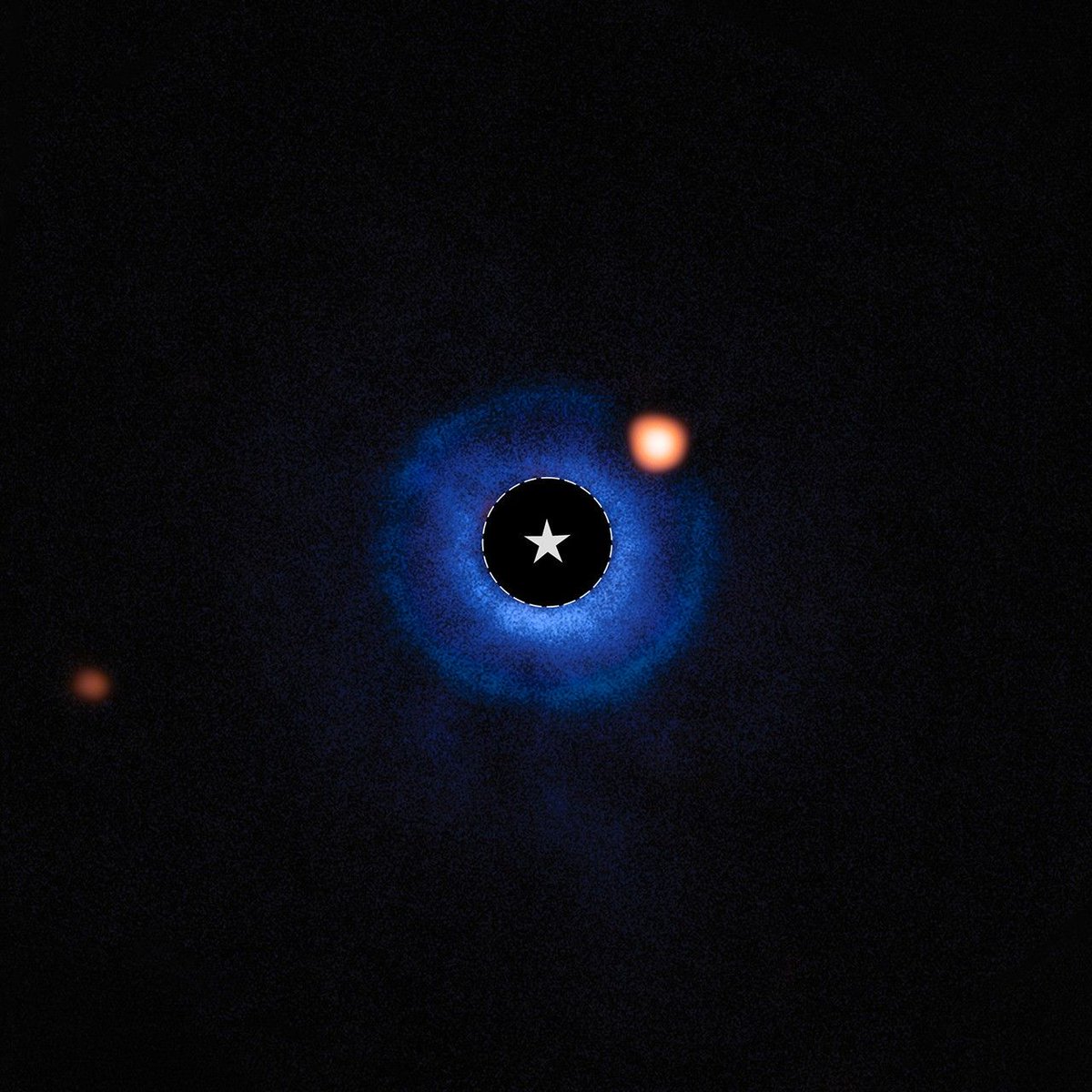 NASA_es's tweet photo. ¡Redoble de tambores! 🥁

Te presentamos a un posible planeta nunca antes visto. Astrónomos detectaron con @NASAWebb un posible planeta con una masa similar a la de Saturno orbitando una estrella joven y cercana, TWA 7. https://t.co/UtcWqmwPNL https://t.co/XdpYwTgym7