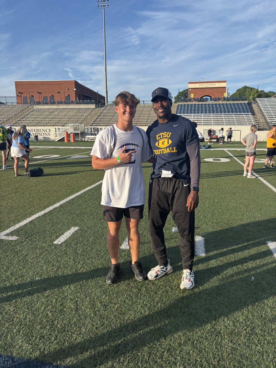 Another camp down. Thanks <a href="/ETSUFootball/">ETSU Football</a> for the opportunity! <a href="/JohnKerry/">John Kerry</a>