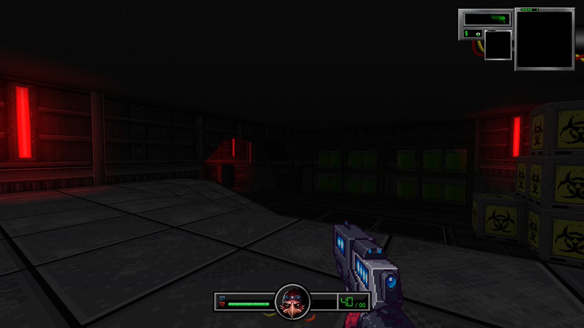 Falco’s not sure what’s worse: the dark… or what’s nesting in it. <a href="/SpaceBirdGame/">Stellar Valkyrie</a> #GameDev #LevelDesign #scifi #indiedev #SpaceStation