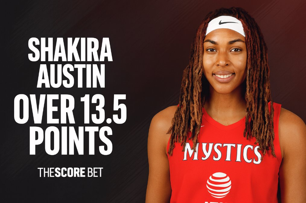 Shakira Austin Over 13.5 Points +115 at ScoreBet / ESPN Bet! 🔒