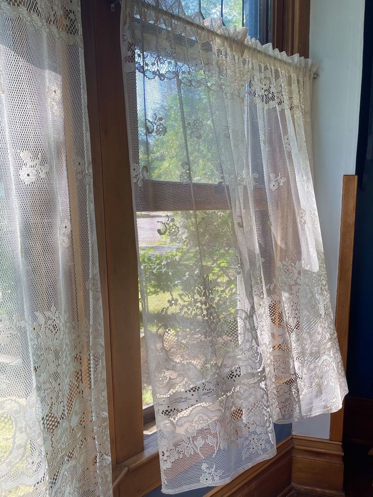 lace curtains with the sunlight coming through is how i know beauty exists