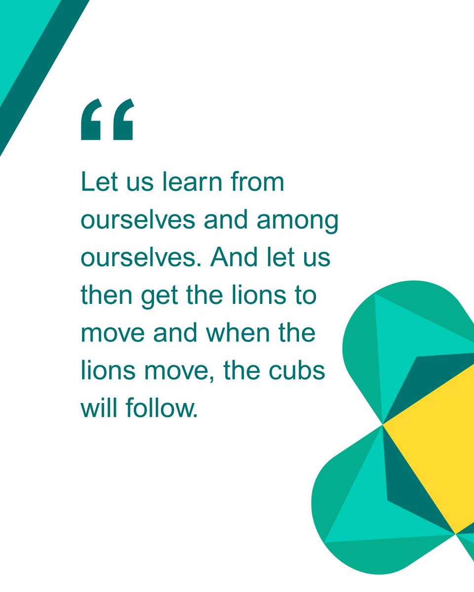 This evening at #AAM2025, former President Olusegun Obasanjo delivered a powerful call to action for Africa’s future. His words were clear and stirring: “Let us learn from ourselves and among ourselves. And let us then get the lions to move, and when the lions move, the cubs will