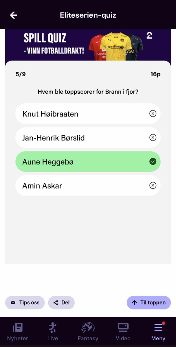 Vanskelig quiz, Tv2. 😅❤️