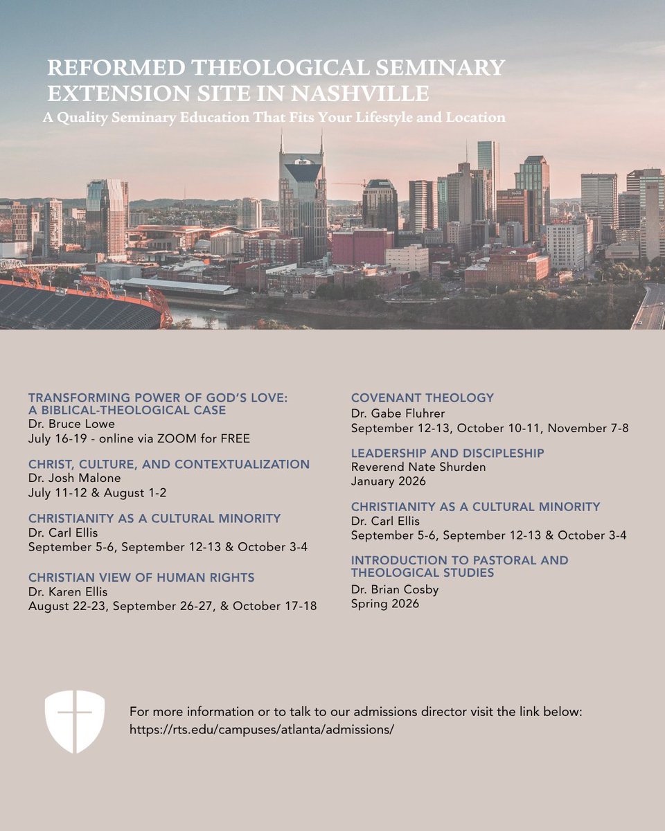 RTSAtlanta's tweet image. A quality seminary education that fits your lifestyle and location. Join us in Nashville!