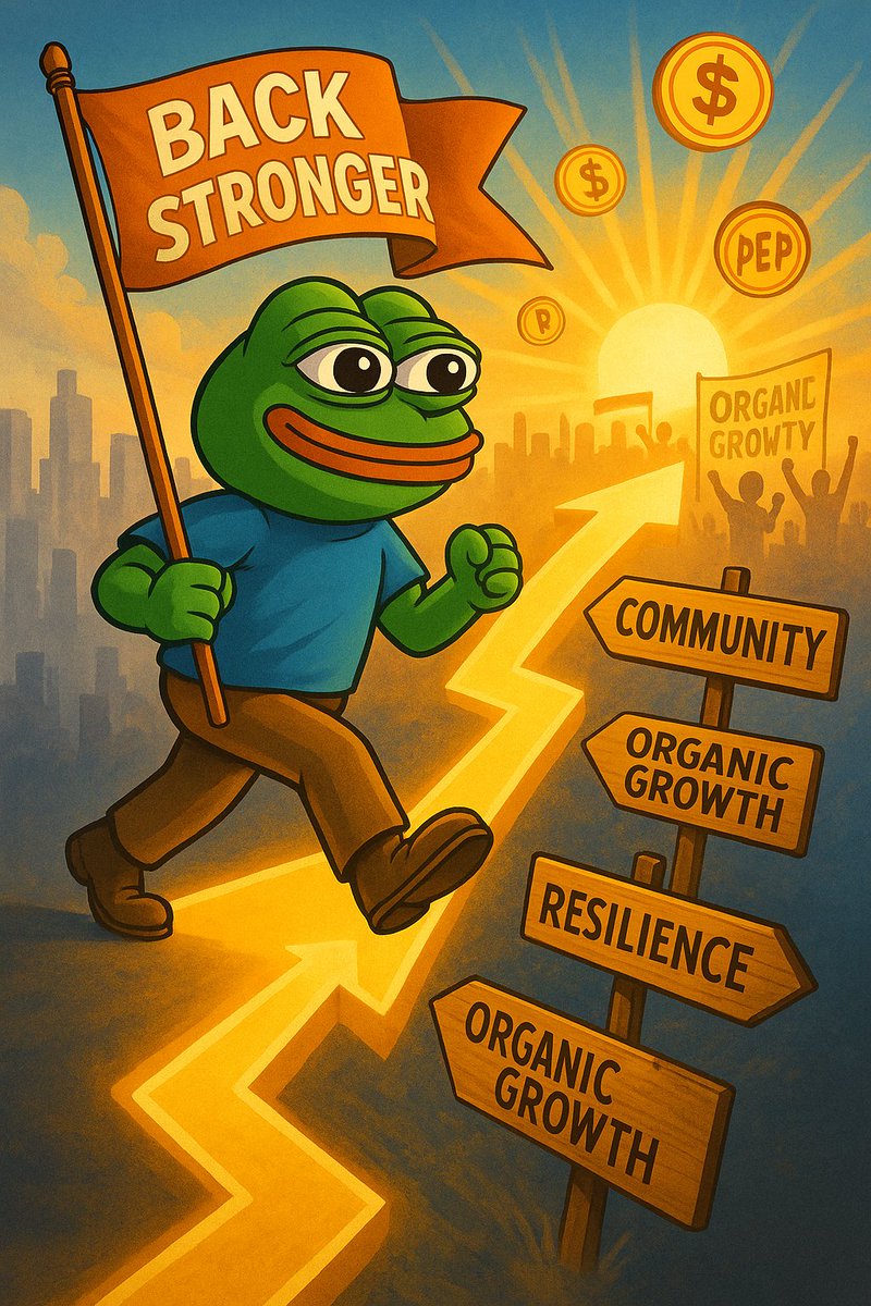 not_zehel08's tweet photo. Back on the path. Stronger than ever.
Every dip, every pause — just part of the $PEP journey.

We’re not late. We’re built differently.
Organic growth, real vibes, and a chain that doesn’t quit.

Let’s move. 💪
#Pepecoin #PEP #CryptoComeback #Layer1Energy #CommunityChain https://t.co/rUOVIh4hnC