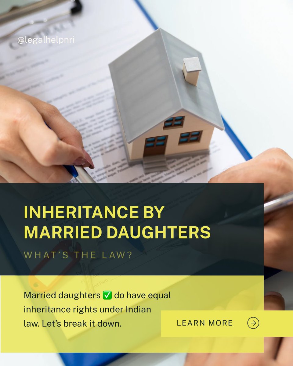 Simonandjoseph1's tweet image. #PropertyRights #HinduSuccessionAct #NRIPropertyHelp #KnowYourRights #LegalAwareness #WomenEmpowerment #NRIInheritance #LegalIndia #PropertyLaw #IndianLaw #EqualRights #FamilyLaw #LegalTips #DaughtersRights #LegalUpdate #LawForNRIs #IndianWomenLaw