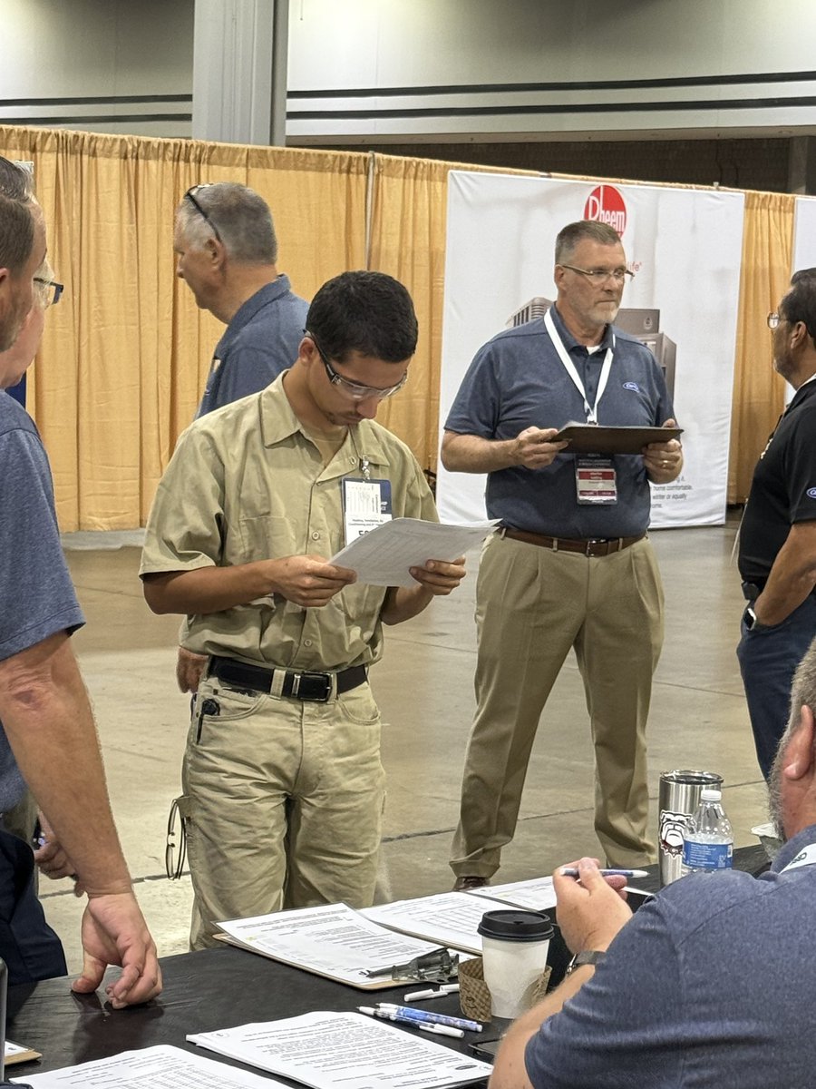 Fletcher student Matthew Rock with competing in the HVAC competition at @skillsusa. 

Good luck, Matthew!

#skillsusa