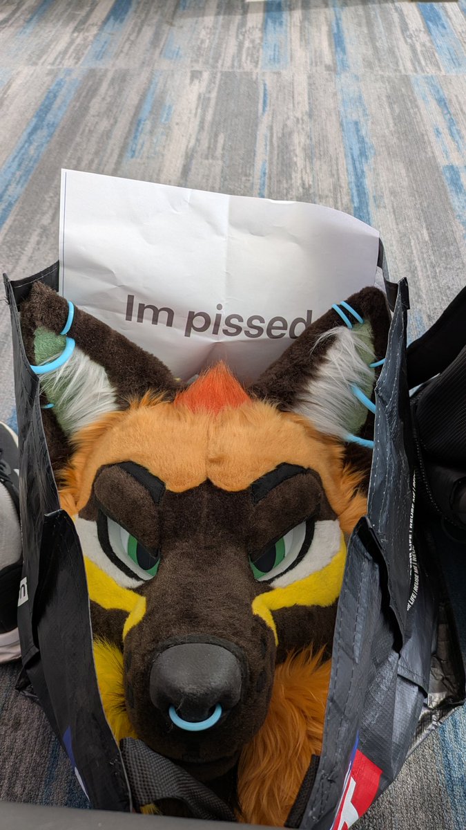 He is pissed