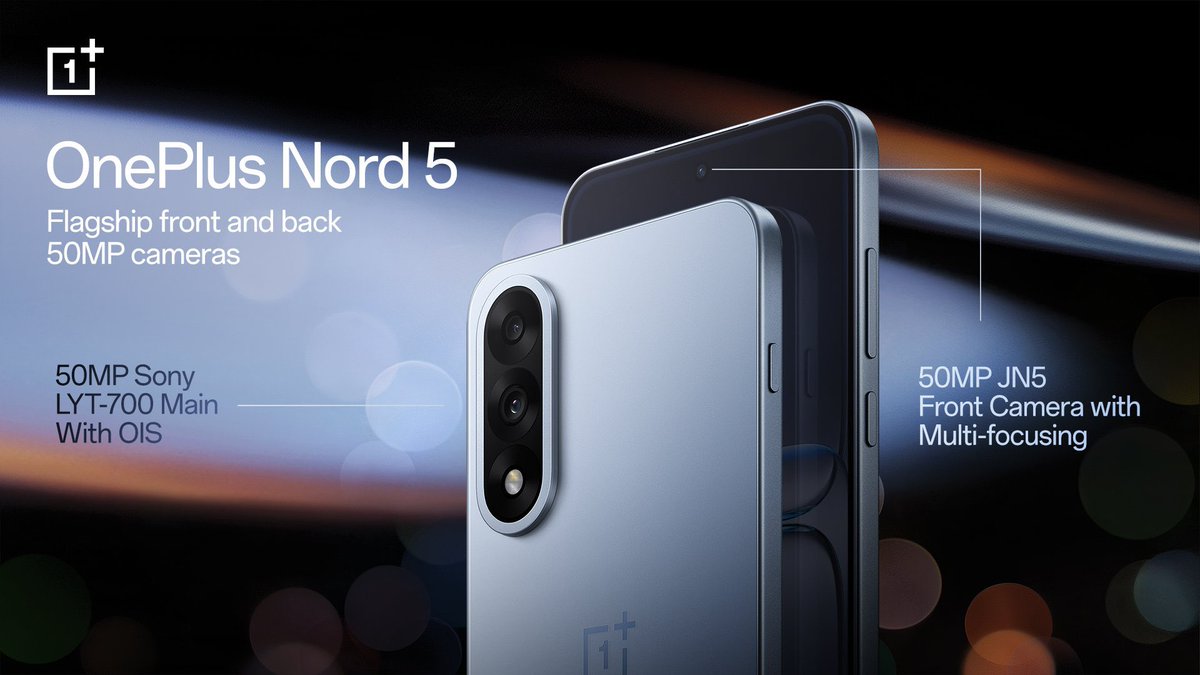 Techsmartphone0's tweet image. Oneplus nord 5: lounch on 8 July, with snapdragon 8s Gen 3, Know full specifications techrtr.com/2025/06/oneplu…

#OnePlusNord5 #oneplusnord4 #oneplusnord5 #OnePlus @ShokeenSanchit @TechnicalGuruji