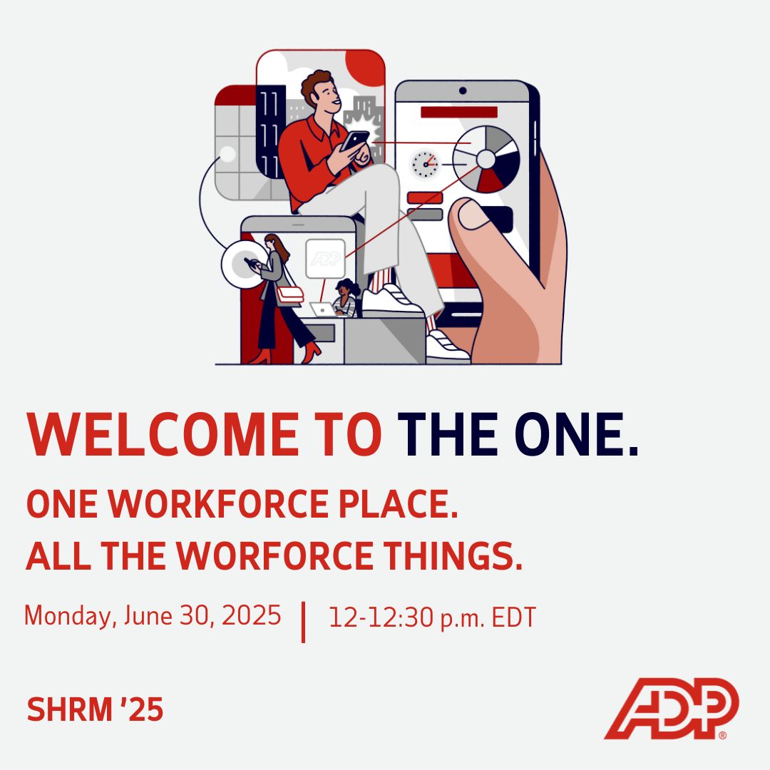 Join Eric Schuster, chief product officer, ADP Workforce Now®, and ADP Solution Consultant Steve McClenon for an inside look at how the solution is transforming the way HR leaders manage, engage and support their workforces. This session is a must-attend!