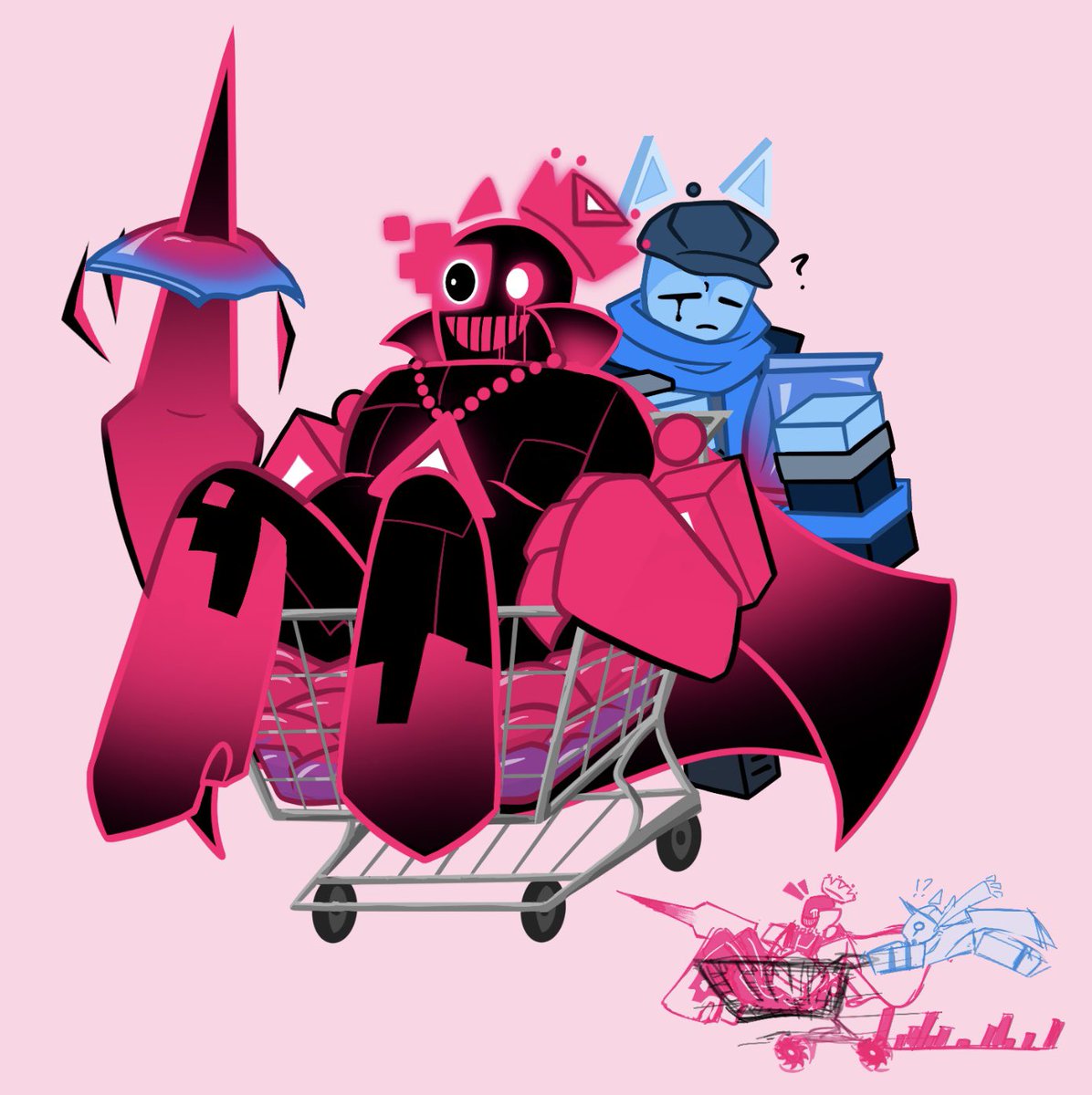 blonde_choco's tweet image. Dumbahh cars go shopping 
#jsab #forsaken