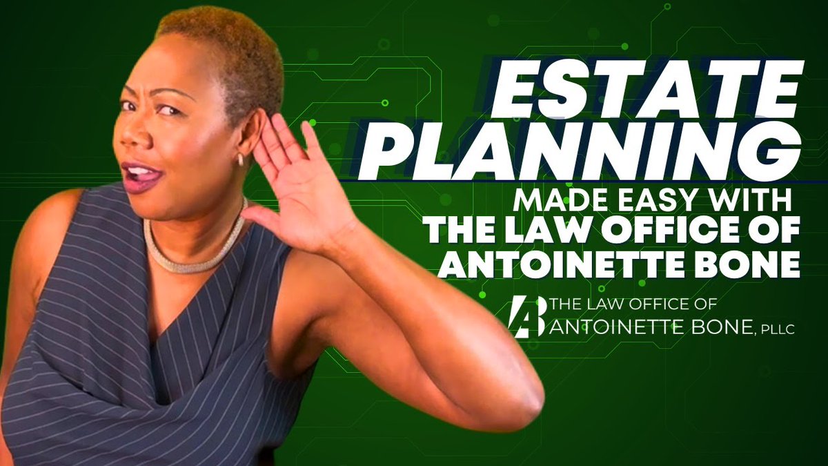 abonelaw's tweet photo. Do you know what we do at The Law Office of Antoinette Bone?! Well... here's a quick video to find out! 

If you are in the Dallas-Fort Worth area, schedule an appointment with us by calling 682-428-3046 right now!

#EstatePlanning #TexasAttorney 

https://t.co/KsWVYYa01O https://t.co/X6TOVz0OHW