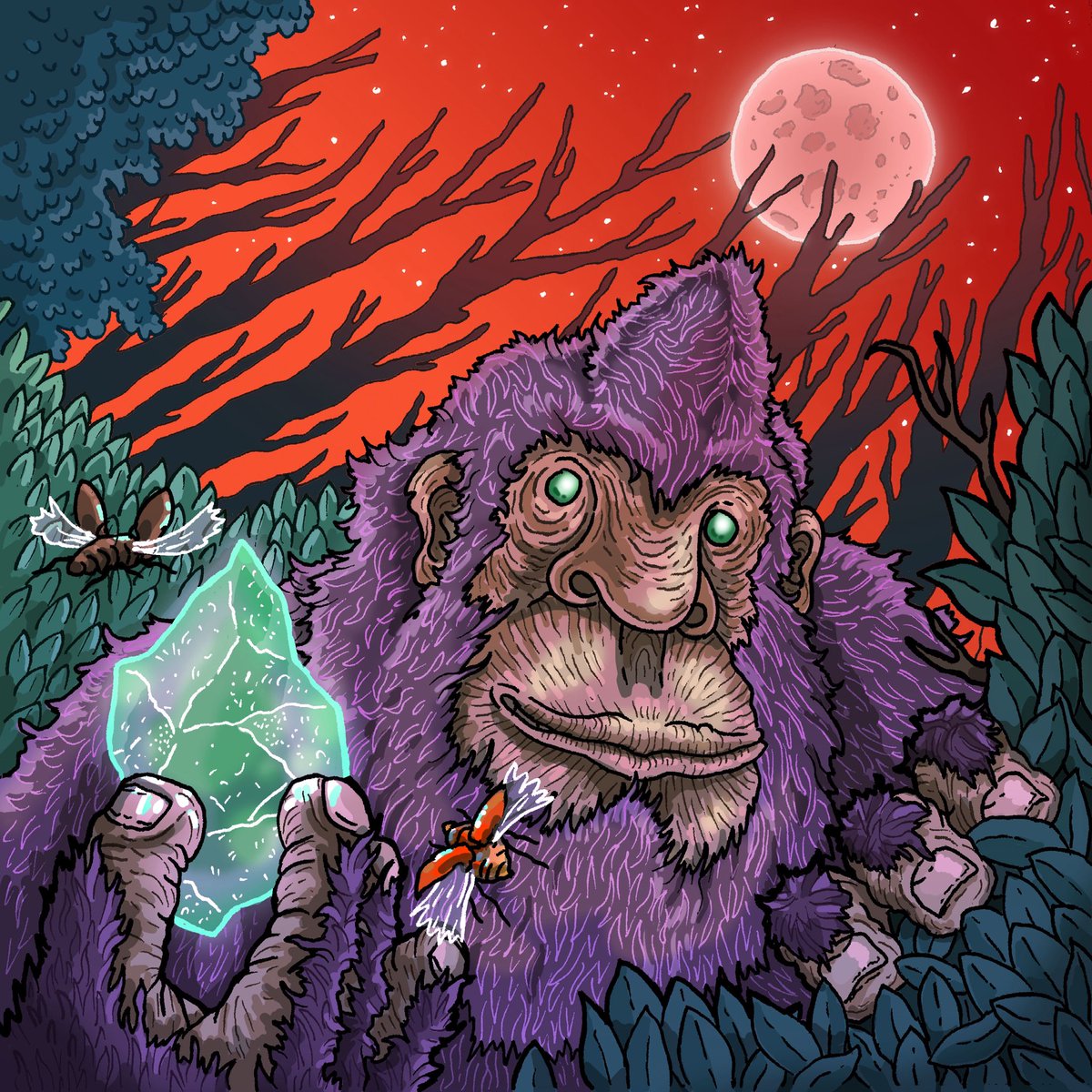 In the Veiled Glade, a secret part of the Wandering Forest, Gorandel sleeps, dreaming the fate of the world and whispering his visions into the winds. With his Pure Gem, he can hear the pain of the trees, the rage of the rivers, and the sorrow of the wind.

#Cardano $ADA #CNFT