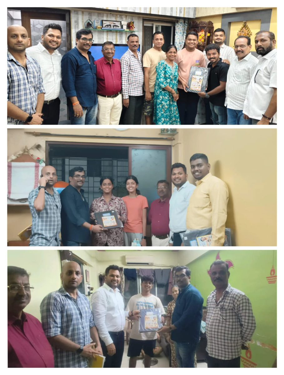 SiddheshCPawar5's tweet image. शिवसेना युवासेना विलेपार्ले तर्फे दहावी , बारावीच्या उत्तीर्ण विद्यार्थ्यांचा गुणगौरव सोहळा श्रद्धानंद रोड व आझाद रोड येथील विभागात घरोघरी जाऊन करण्यात आला. 
विशेष सहकार्य : शिवसेना शाखा 85
@AUThackeray @advanilparab @SardesaiVarun @ShivSenaUBT_ #vileparle