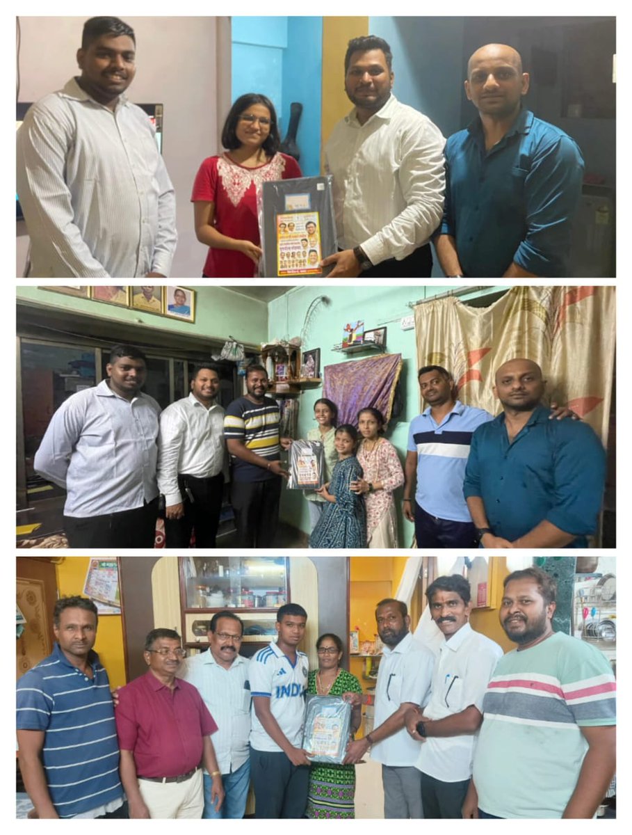 SiddheshCPawar5's tweet image. शिवसेना युवासेना विलेपार्ले तर्फे दहावी , बारावीच्या उत्तीर्ण विद्यार्थ्यांचा गुणगौरव सोहळा श्रद्धानंद रोड व आझाद रोड येथील विभागात घरोघरी जाऊन करण्यात आला. 
विशेष सहकार्य : शिवसेना शाखा 85
@AUThackeray @advanilparab @SardesaiVarun @ShivSenaUBT_ #vileparle