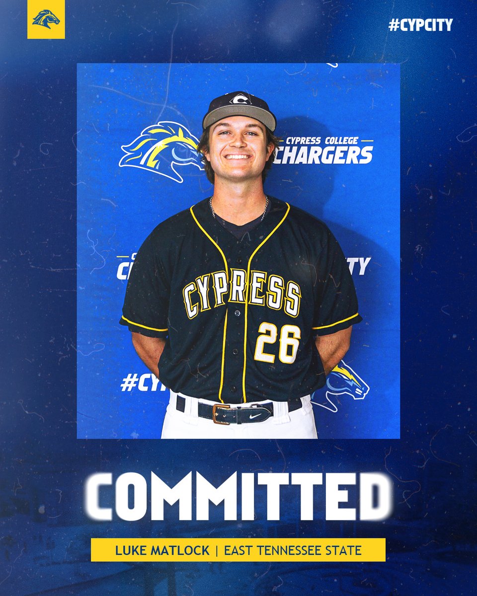 Cypress College Baseball 2025 Commits (Part 2) 📣

⚡️Dustin Robinson-Washington State University
⚡️Bradley Navarro-University of Utah
⚡️Douglas Crystal-Fresno State University
⚡️Luke Matlock-East Tennessee State University