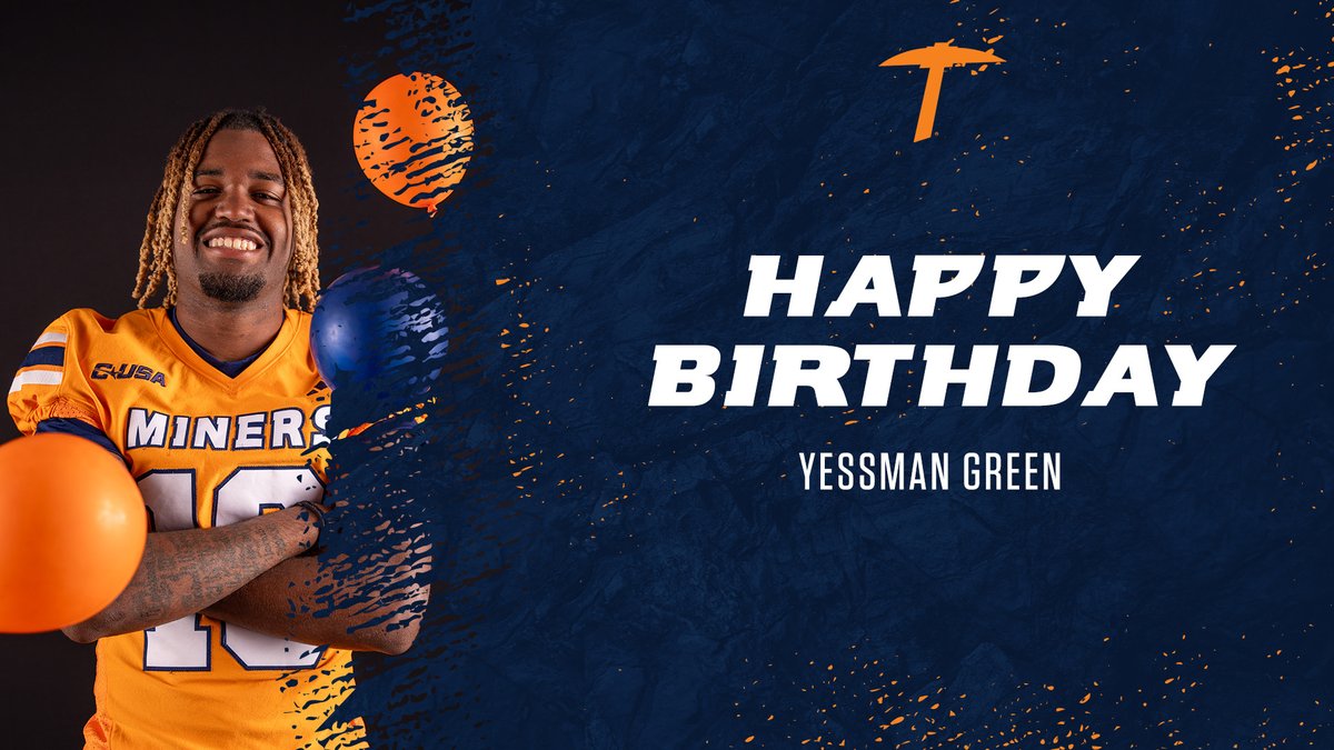 UTEP Football (@utepfb) on Twitter photo Happy birthday to Cornerback, Yessman Greenโผ๏ธโ๏ธ
#PicksUp | #WinTheWest <a href="/yessmang0585/">Yessman Green</a> Happy birthday to Cornerback, Yessman Greenโผ๏ธโ๏ธ
#PicksUp | #WinTheWest <a href="/yessmang0585/">Yessman Green</a>
