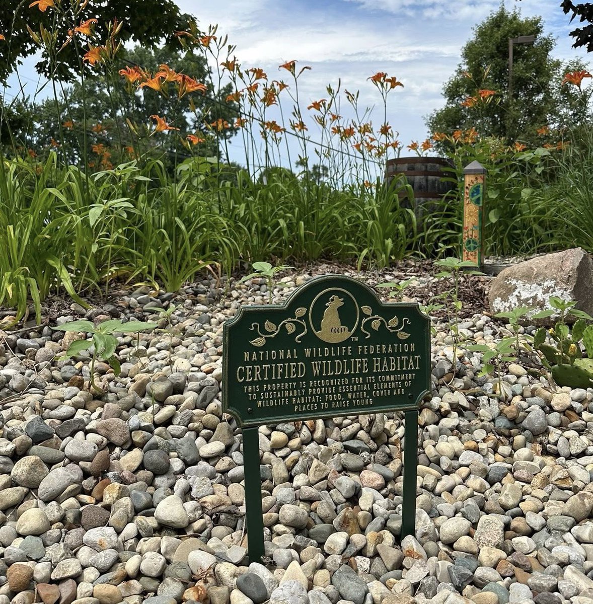The gardens at The Hat are now a registered Monarch Weigh station and official Certified Wildlife Habitat® site! 🦋🦇🍻