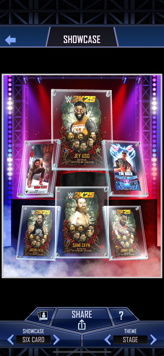 jacoblk14's tweet photo. @WWESuperCard I made a Bloodline showcase https://t.co/H0sQLUQsR0
