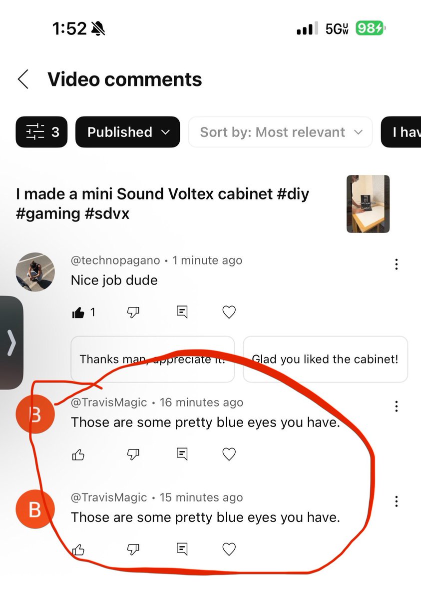 ShortQuickTech's tweet image. I do be getting hit on in the comments of my new vid youtube.com/shorts/zeHWaCe…