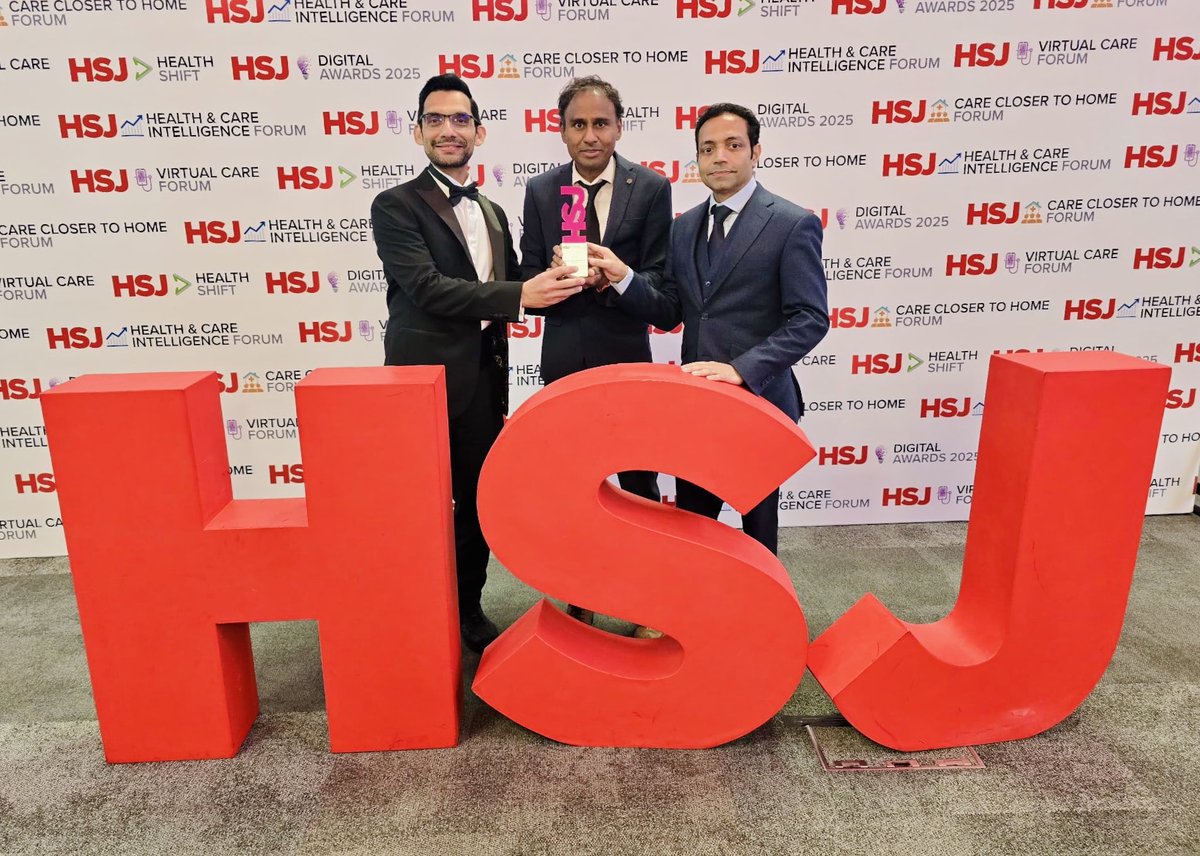 DrFBChaudhry1's tweet photo. @HSJnews @HSJ_Awards @HSJevents #hsjdigitalawards #hsjdigitalawardsjourney #hsjevents @UHNM_NHS @UHNM_Imaging @UHNMCharity @UKStrokeForum winning it for stroke care. UHNM stroke digital team of the year https://t.co/LsvY7EI50d