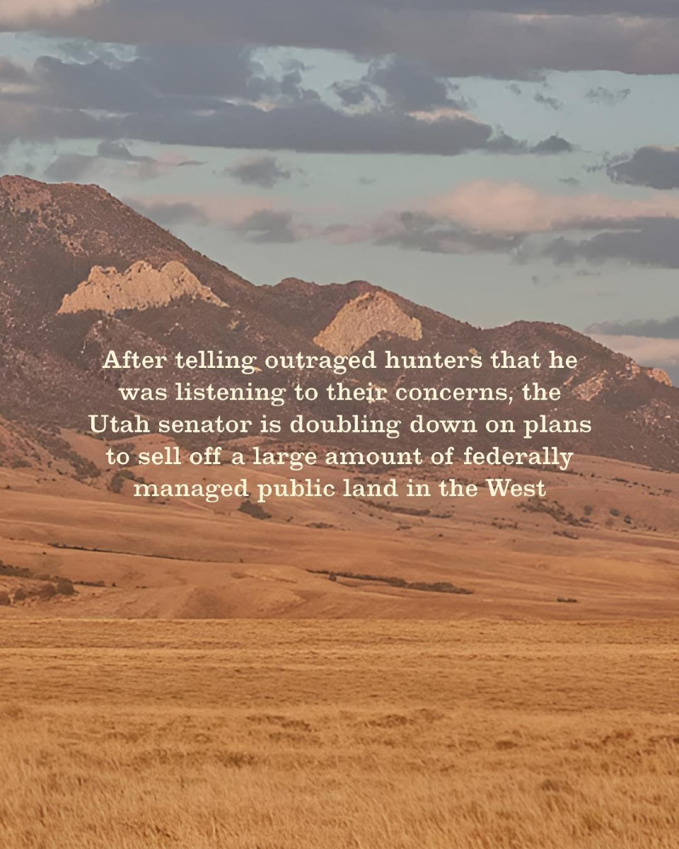 FieldandStream's tweet photo. Utah Senator Mike Lee is still pushing to sell off up to 1 million acres of public land—even after major backlash from hunters, anglers, and conservation groups. His revised plan, now included in the Senate budget bill, skirts key conservation laws, leaves land open to foreign buyers, and could gut hunting access near population centers. 

Lawmakers could vote as soon as this weekend, so now’s the time to act. Read more - https://t.co/2WrrHOwzDS 

Call your representatives today: (202) 224-3121 🚨

#NotForSale #FieldandStream #PublicLands