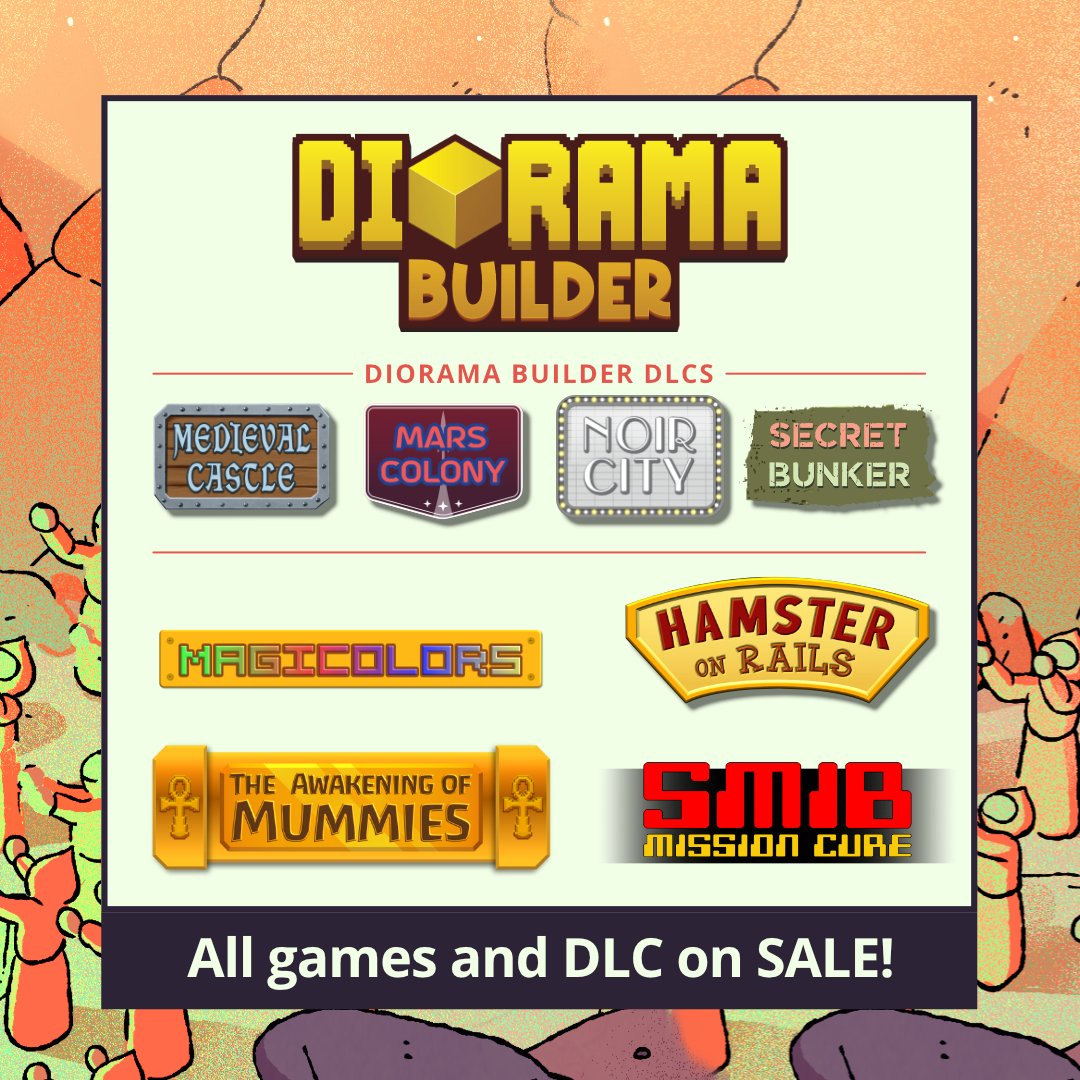🎮✨ Summer Sale! ✨🎮 We're thrilled to announce that all our games are available with an amazing discount!! 

🕹️ Don’t miss out—this is your chance to level up your game library! 

bit.ly/422nScy

#steamsummersale #indiegames #gamersunite #virtualartsstudio #steam