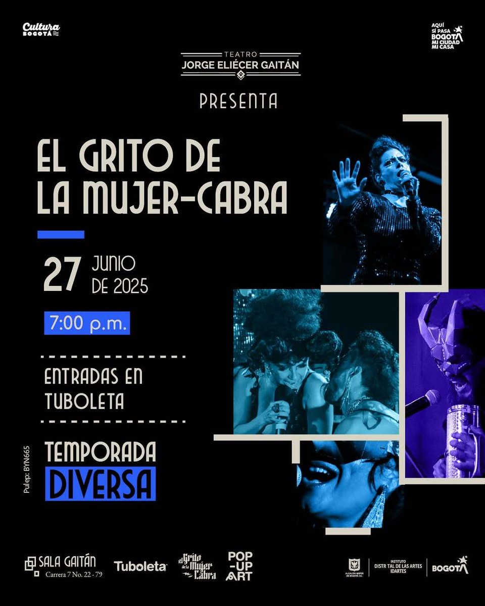 🐐🔥 El Grito de la Mujer-Cabra no es solo un concierto, es una experiencia expandida que cruza teatro, música y performance para reinventar la fiesta como un ritual de fuerza colectiva. Una manada de cuerpos-gritos que transforma lo femenino en un manifiesto vivo e indomable.