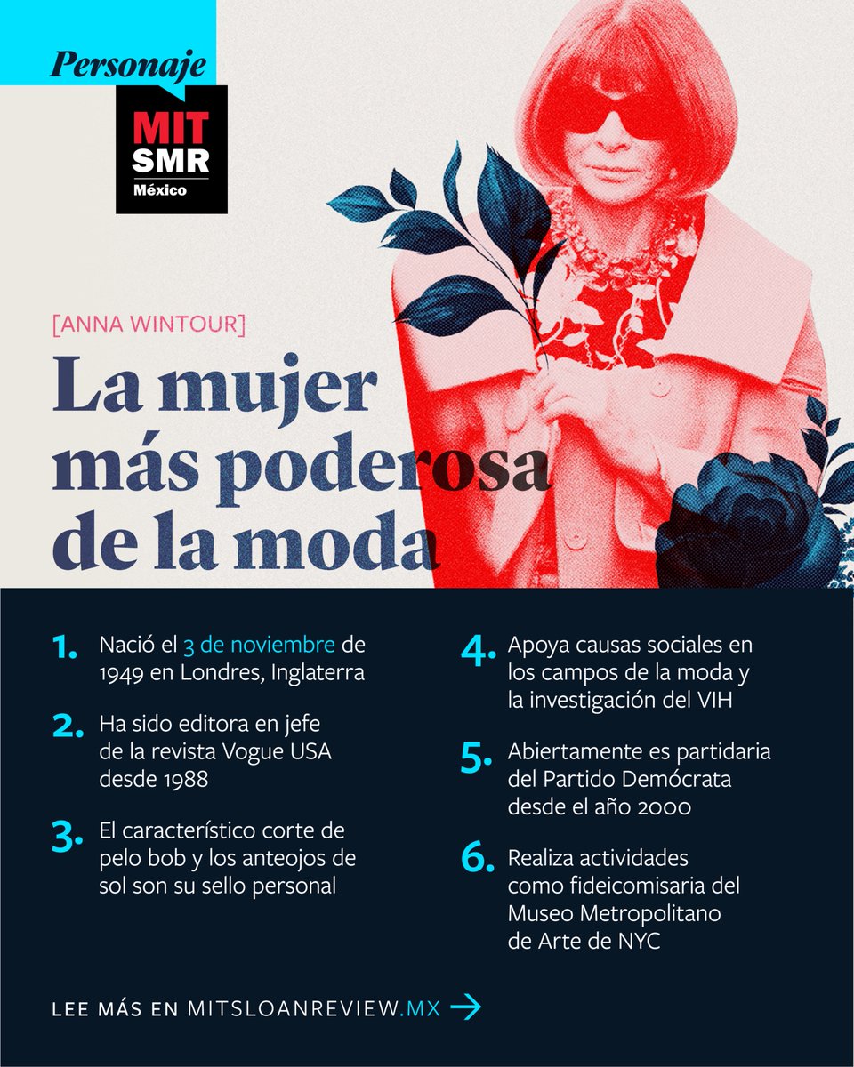🎯 Liderazgo es saber cuándo cerrar un ciclo con elegancia.

#AnnaWintour deja #Vogue tras 37 años al frente. Su salida no solo marca el fin de una era en la moda, también deja lecciones.

📌 Descúbrelas aquí: bit.ly/4lkf49n