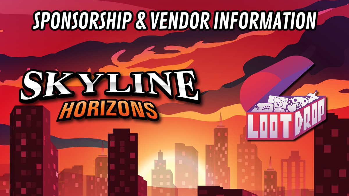 Just sent out marketing materials for Loot Drop Expo and Skyline Horizons, if you are interested in getting involved or know any local business that would like to support send them my way! 

or if you wanna be nosey and just see the marketing deck hmu! I would love to catch up!