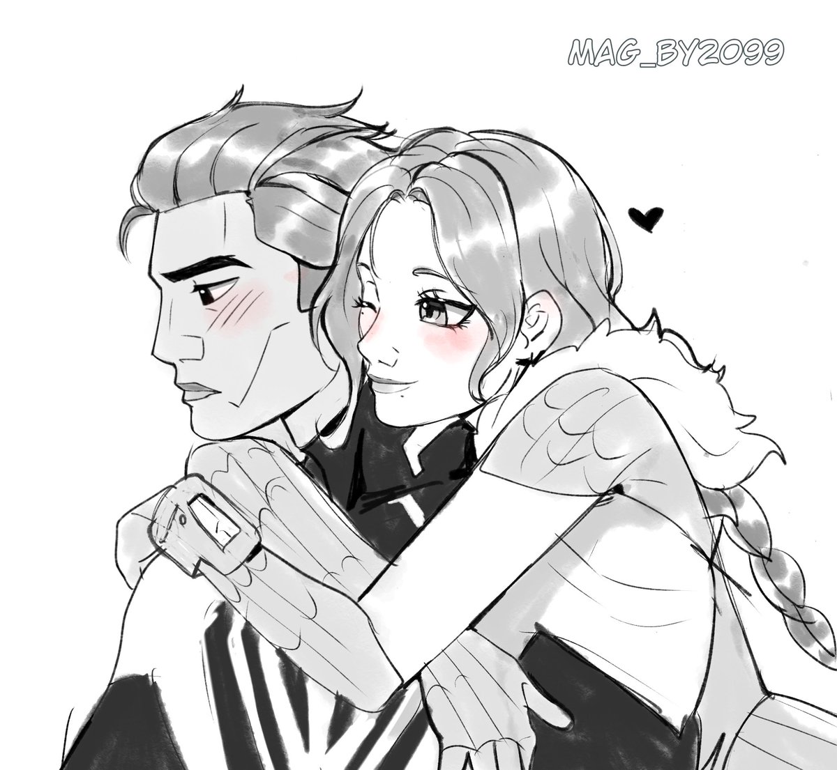 Commission + Gift Sketch for <a href="/MarcellaYouko/">Mah 🐾</a> thanks for commissioning me Sweetie 💕