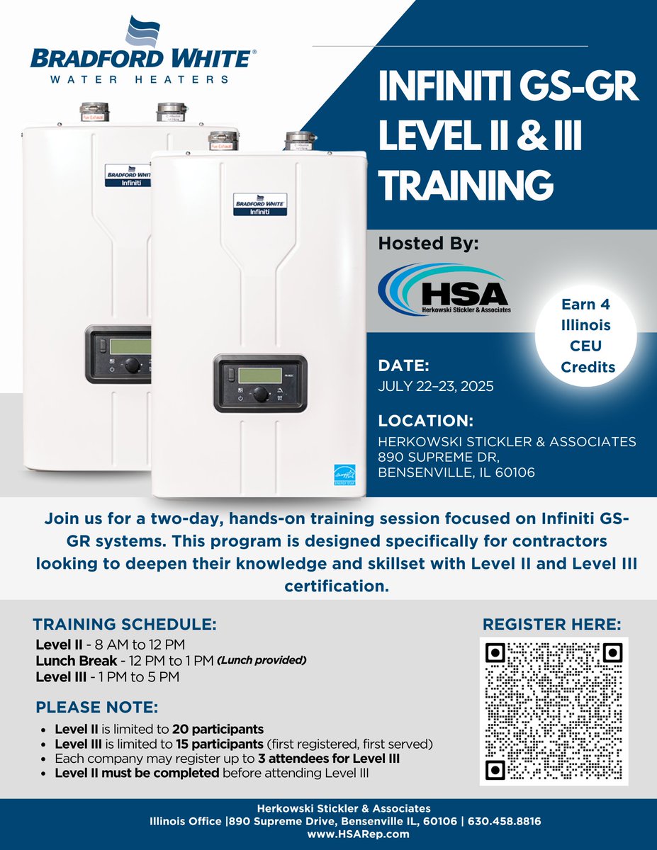 HerkowskiA's tweet image. 📢 Contractors—don’t miss this!

#ContractorTraining #CEUcredits #InfinitiSystems #HSAReps #LevelUp #HandsOnTraining #PlumbingPros