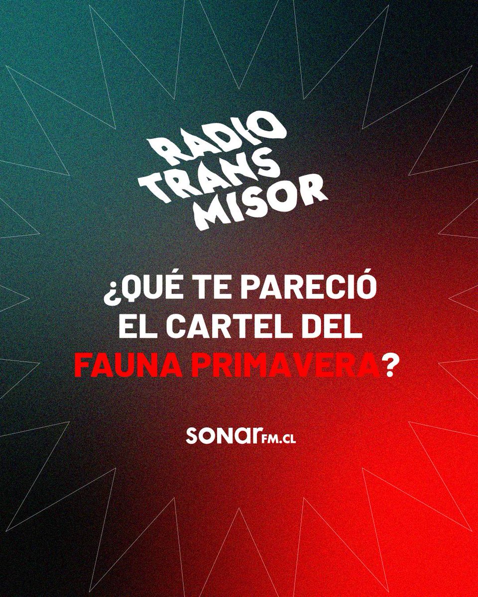 Sonar 105.3FM (@sonarfm) on Twitter photo #RadiotransmisorPrime 📡 | ¿Qué te pareció el cartel del Fauna Primavera?
La noticia musical del día se toma el posteo y nuestro prime con <a href="/alfaxis/">Alfredo Lewin</a>.
Desde las 18hrs por el 105.3, sonarfm.cl y la APP 🤘🏻 #RadiotransmisorPrime 📡 | ¿Qué te pareció el cartel del Fauna Primavera?
La noticia musical del día se toma el posteo y nuestro prime con <a href="/alfaxis/">Alfredo Lewin</a>.
Desde las 18hrs por el 105.3, sonarfm.cl y la APP 🤘🏻