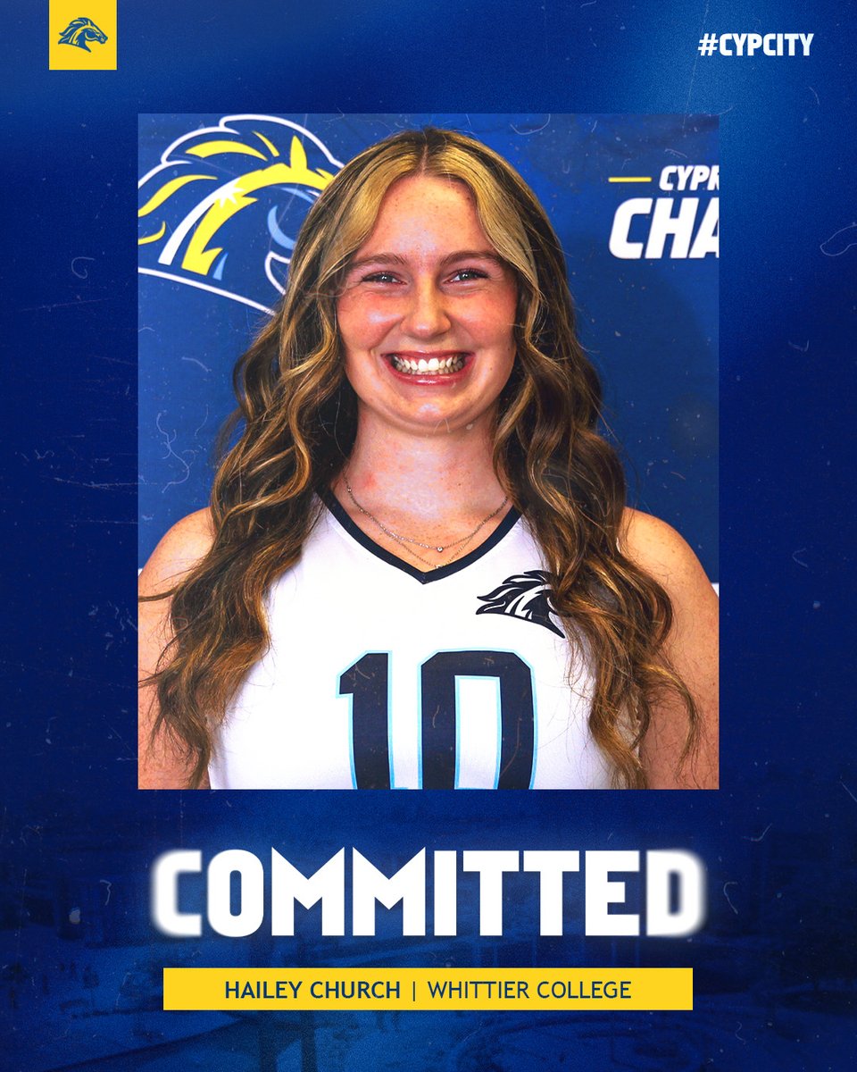 Cypress College Volleyball 2025 Commits 📣

⚡️Zoe Ziegler-New Mexico State University
⚡️Hailey Church-Whittier College