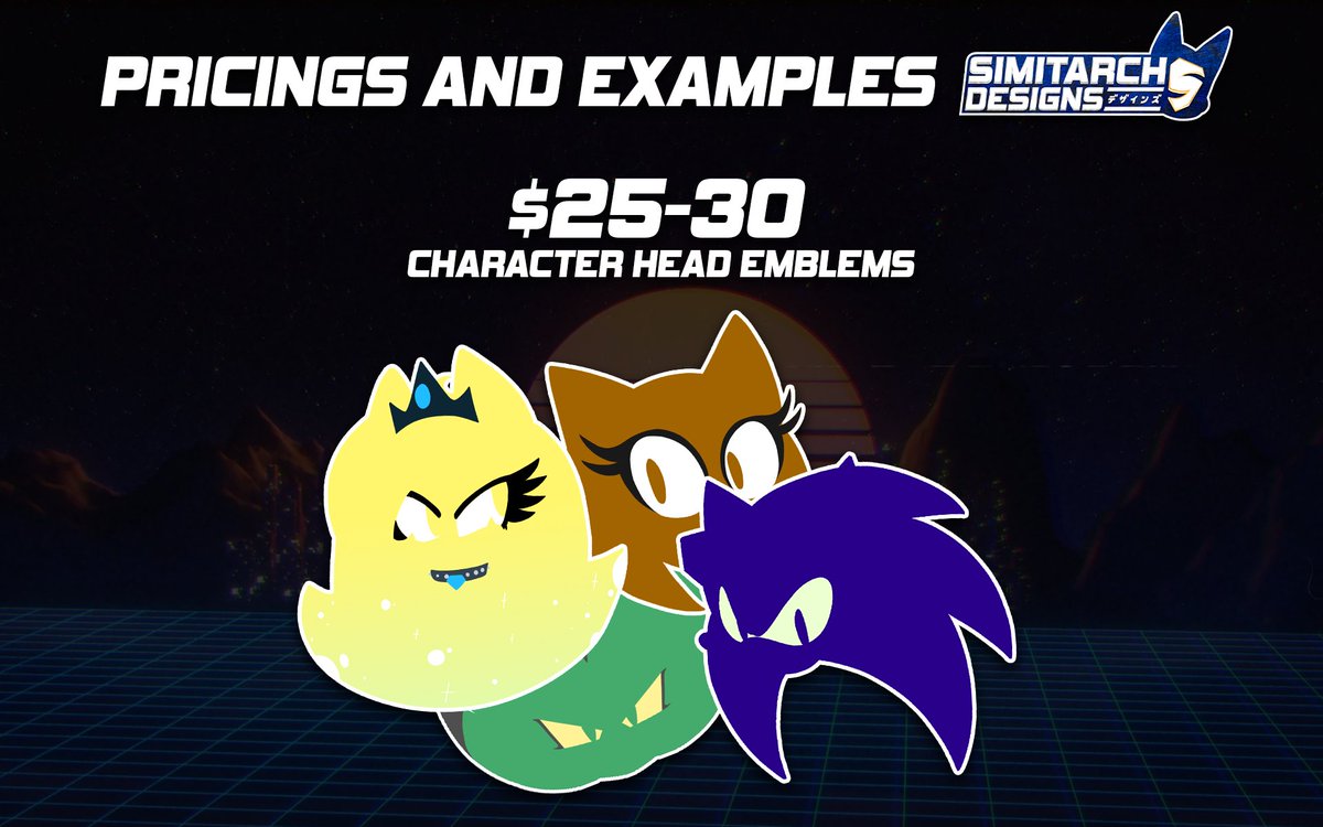 SimitarchVOs's tweet image. Been a while since this was updated, hasn't it?
New commission sheet is out which means! Comms are open once again finally! (For now at least!)
Rules are still the same, but yet we have two new things added!~