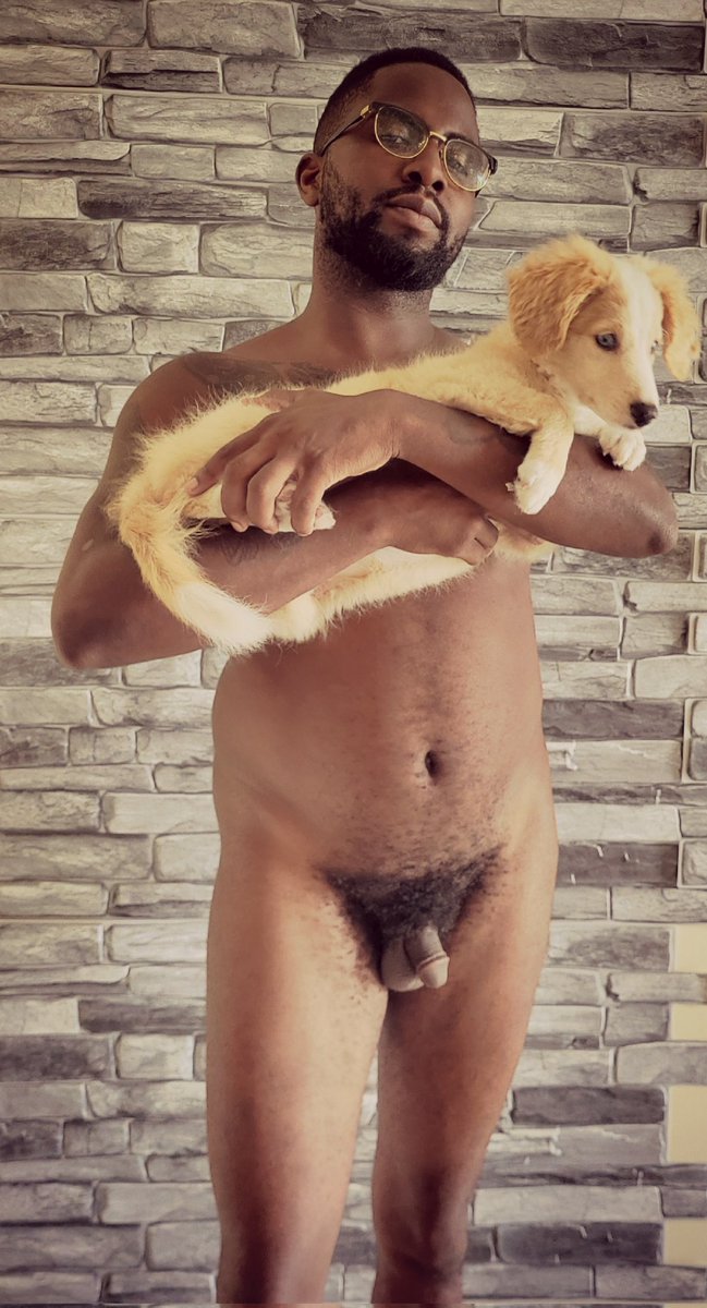 A boy and his puppy #nakedwednesday #nakedhumpday