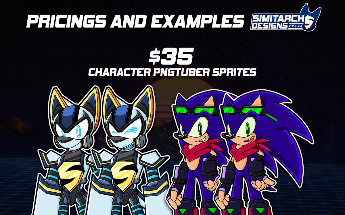 SimitarchVOs's tweet image. Been a while since this was updated, hasn't it?
New commission sheet is out which means! Comms are open once again finally! (For now at least!)
Rules are still the same, but yet we have two new things added!~