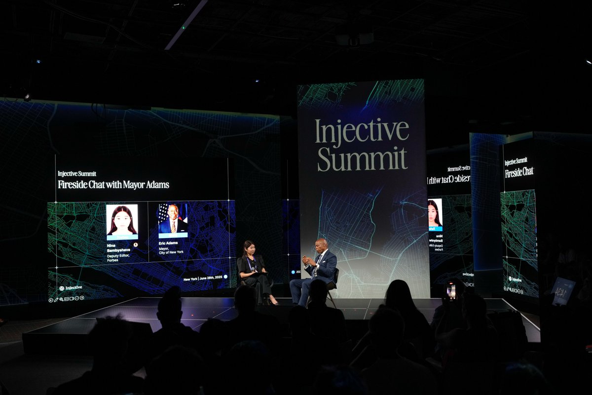 Thank you to the Injective Summit for having me at your conference on the future of blockchain and our financial industries. New York City is the finance capital of the world, and we’re eager to embrace technology to take us further forward!