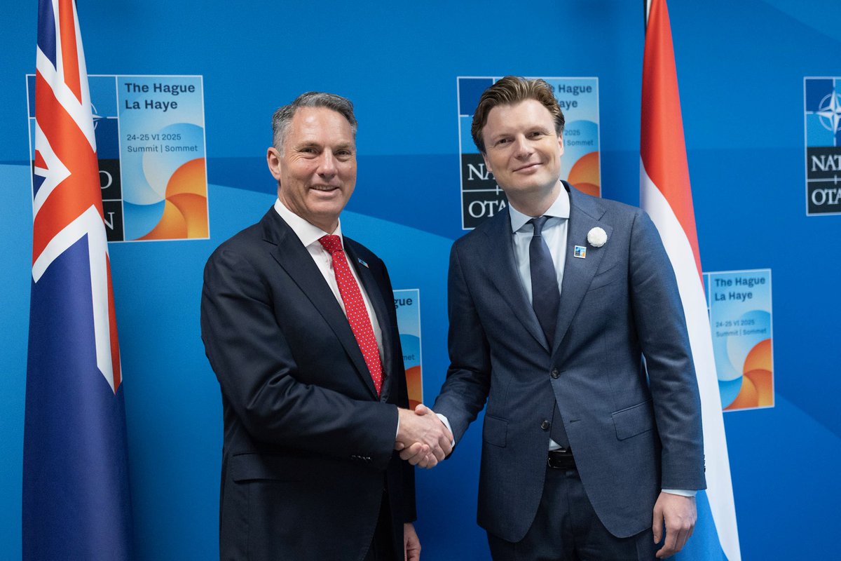 RichardMarlesMP's tweet image. Australia and the Netherlands share a deep bond founded in friendship.
Thank you @rubenbrekelmans for hosting the Netherlands’ hosting of the @NATO Summit.