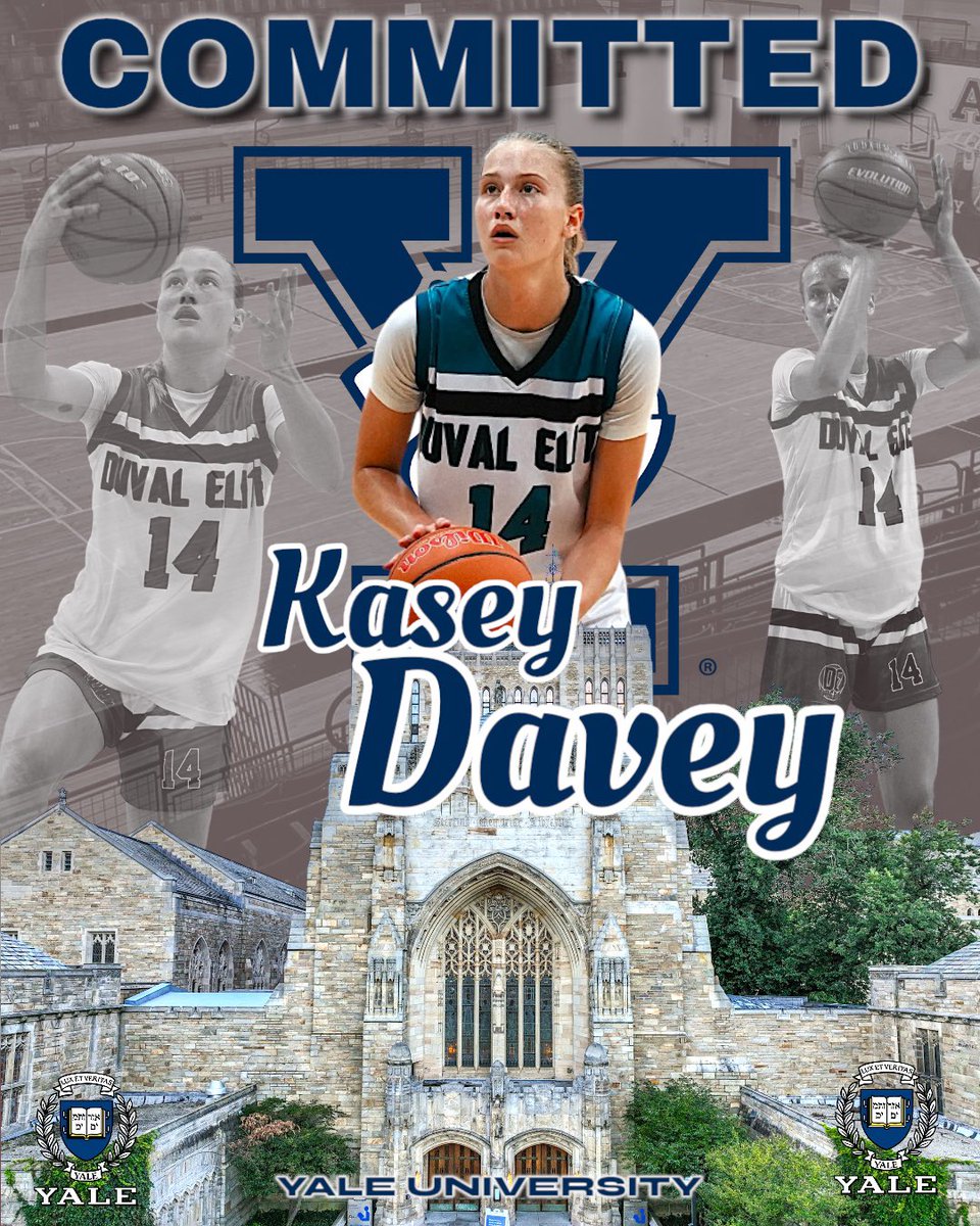 Kasey Davey (@kaseydavey1014) on Twitter photo After a great conversation with Coach
D, l'm super excited to announce my commitment to Yale University!! Super thankful for this opportunity <a href="/YaleWBasketball/">Yale Women’s Basketball</a>! Thank you to my family, friends, coaches, and teammates that have helped me through this process. Go Bulldogs!💙💙 After a great conversation with Coach
D, l'm super excited to announce my commitment to Yale University!! Super thankful for this opportunity <a href="/YaleWBasketball/">Yale Women’s Basketball</a>! Thank you to my family, friends, coaches, and teammates that have helped me through this process. Go Bulldogs!💙💙