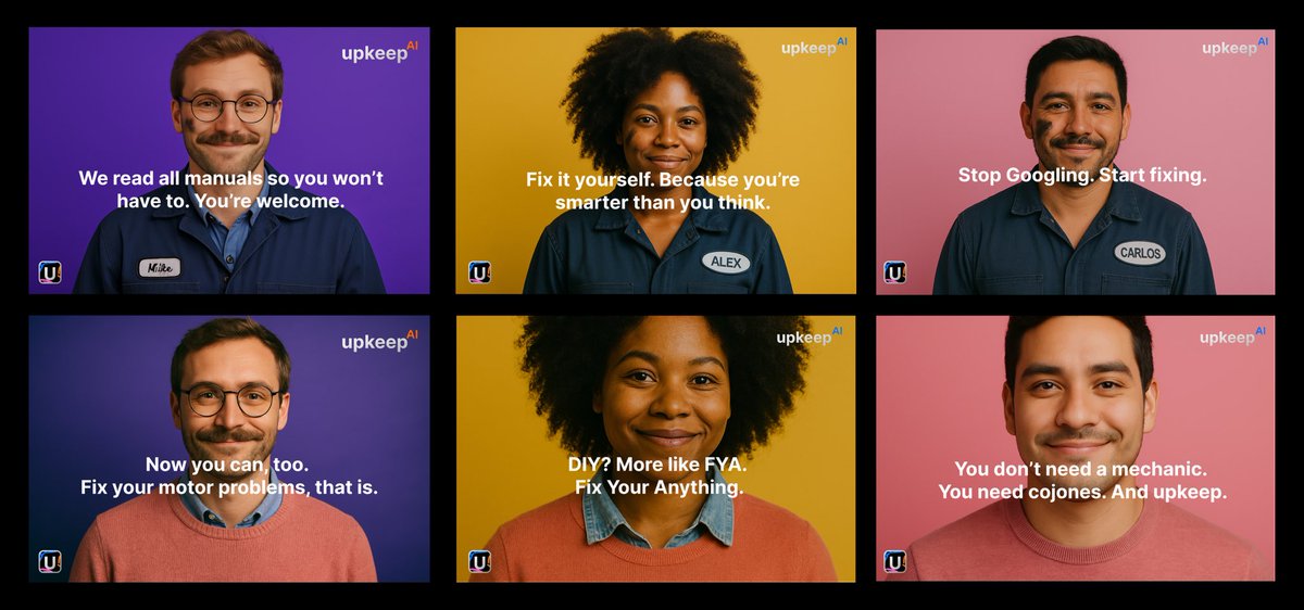 Herjonasmann's tweet photo. I got some feedback that the upkeep brand went in the wrong direction. Made it more personal and empowering. People said they resonate with the mission “empower everyone to fix their things”. Next step is to bring it to life with the first version of the app! https://t.co/EcjrdIGJVm