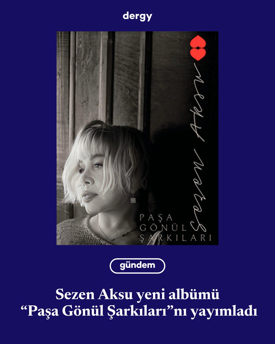 İyi şeyler de oluyor. Yeni bir Sezen Aksu albümü gibi mesela. Sanat hayatının 50. yılını kutlayan Sezen Aksu, yepyeni albümüyle bir kez daha sevenleriyle buluştu. Albümün ismi “Paşa Gönül Şarkıları”♥️

#SezenAksu