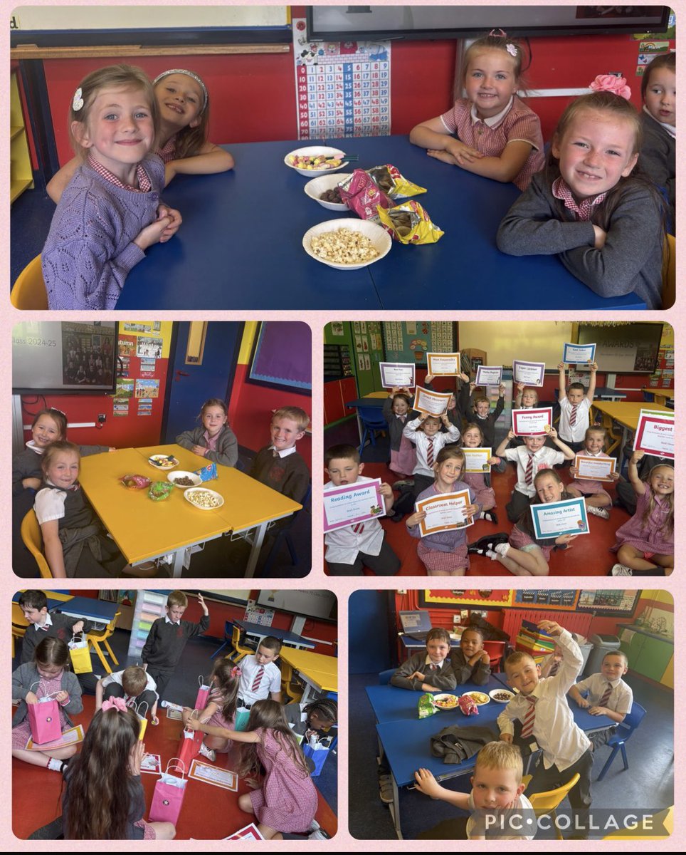 Well done to our P2 pupils who celebrated their end of year awards today 👏