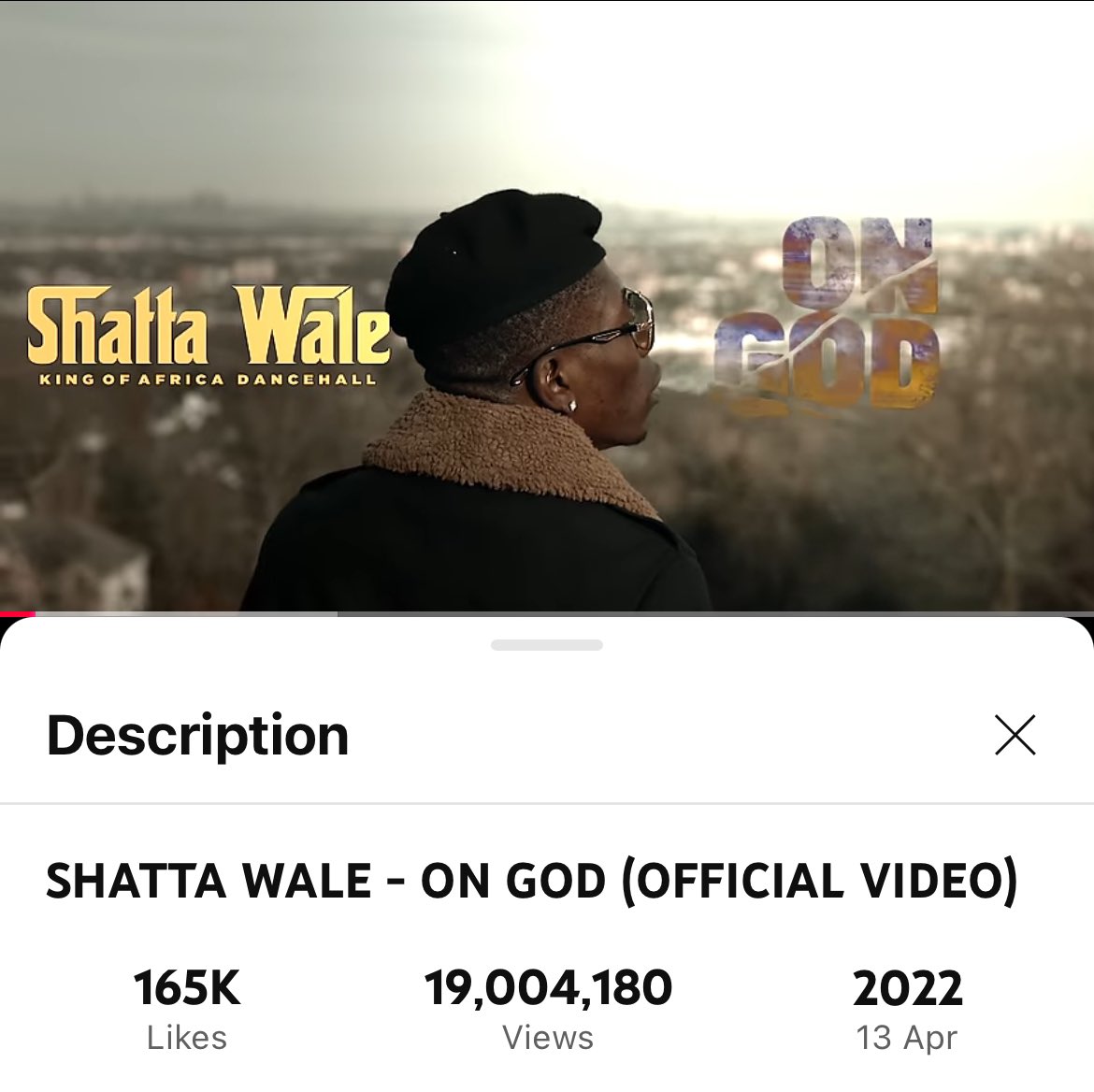 🚨 Meanwhile Shatta Wale - “On God” Just Hit Another 1 Million Views on youtube,
Making It 19 Million Views With The Official Music Video… 

After 3yrs And It’s Still Bagging Numbers!! 
The Effect Of Good Music, It’s TIMELESS❤️🎶