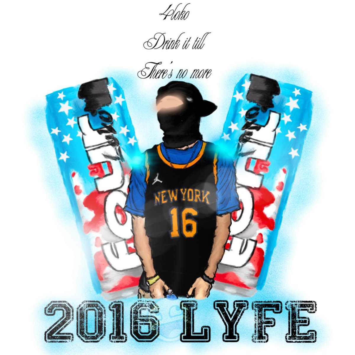 smokedope 2016 4LOKO painting by me
