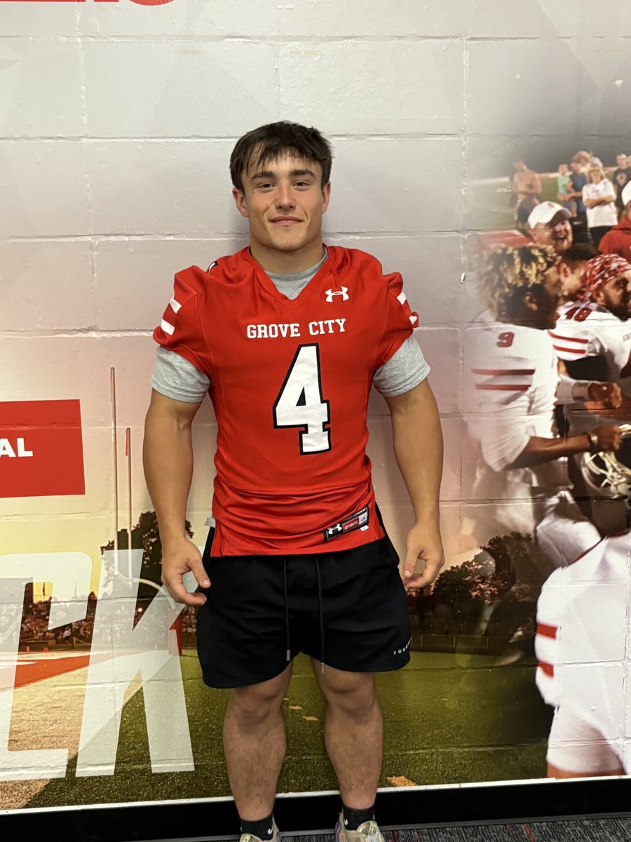 PiattTalon's tweet image. I would like to thank @GCC_FB and especially @coachkendall_ for today’s visit at Grove City, I had a great time!