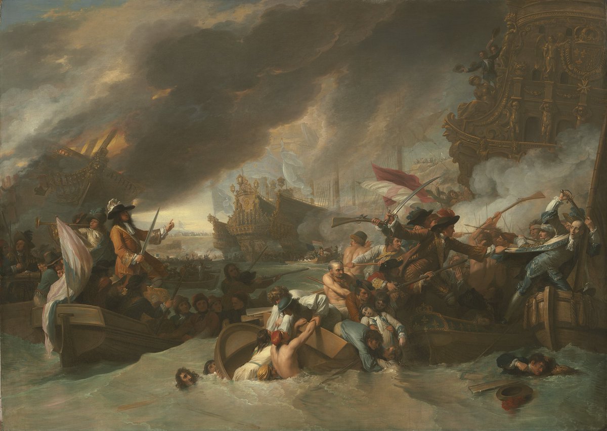 The Battle of La Hogue (c. 1778), by Benjamin West