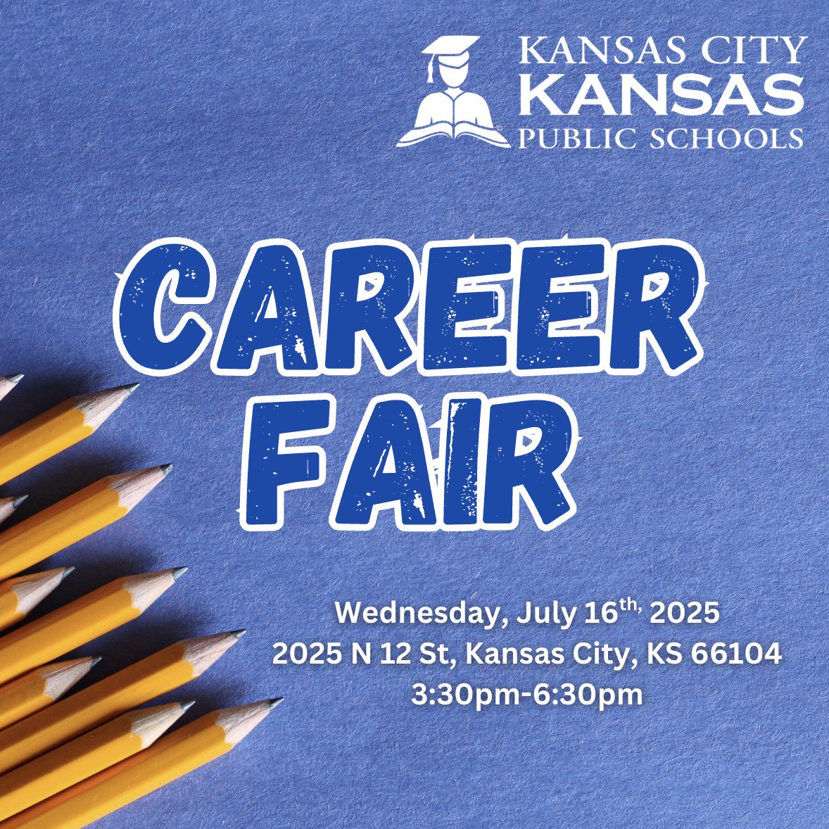 Save the date! #careerfair <a href="/kckschools/">Kansas City, Kansas Public Schools</a>