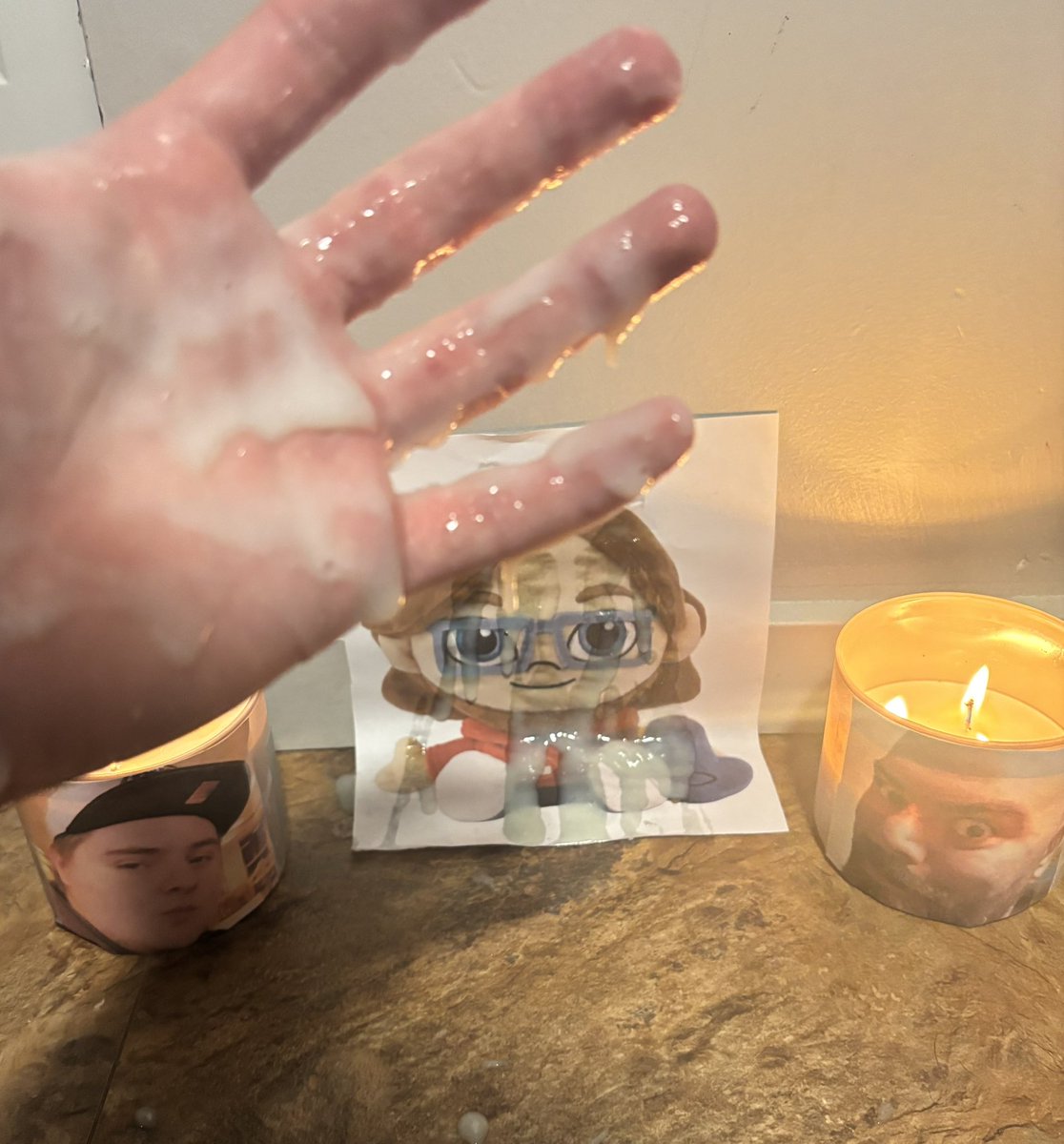 Flazefire's tweet image. I might not have the plushie but I’m making it work…